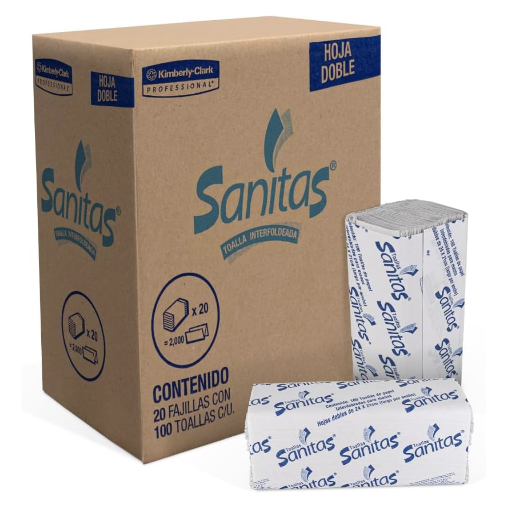 LIMP-TSA92231 TOALLA INTERDOBLADA SANITA KIMBERLY CLARK