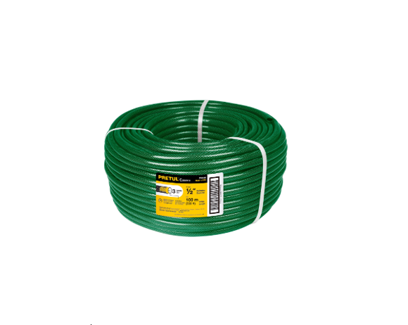 25046-MANGUERA 1/2" DE 3 CAPAS ROLLO DE 100 M PRETUL