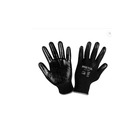 20028-GUANTES DE NYLON RECUBIERTOS DE NITRILO G PRETUL