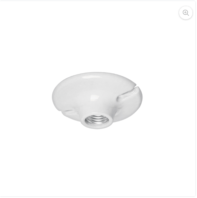 47915-PORTALÁMPARA DE PORCELANA 4-1/2" REDONDA VOLTECK