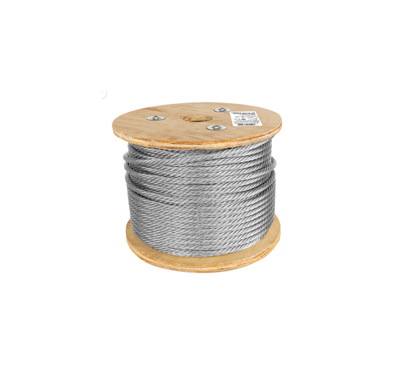 48817-CABLE FLEXIBLE 3/8" DE ACERO 7X19 HILOS 75 M